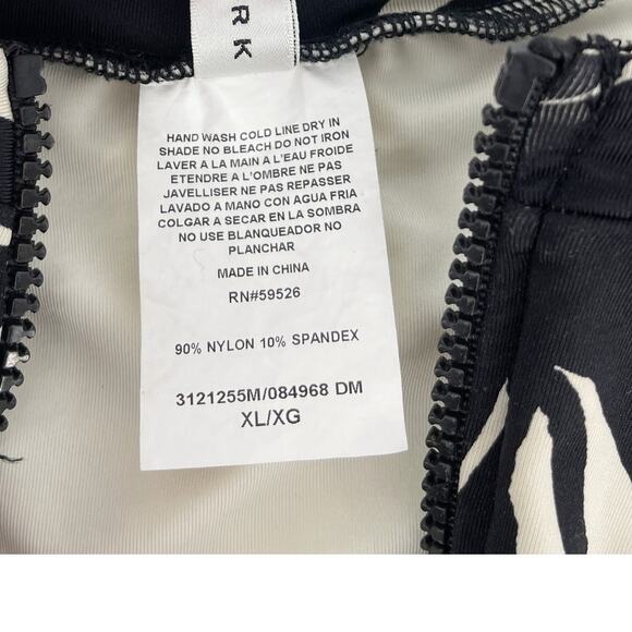 Trina Turk Lennox One Piece Swimsuit Long Sleeve Zip Rash Guard Paddle Suit XL - Picture 8 of 12